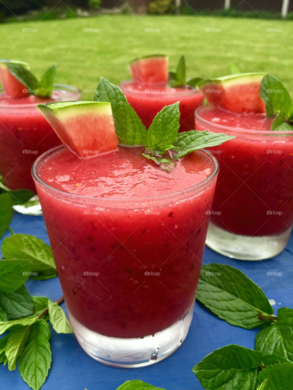 Refreshing watermelon juice 