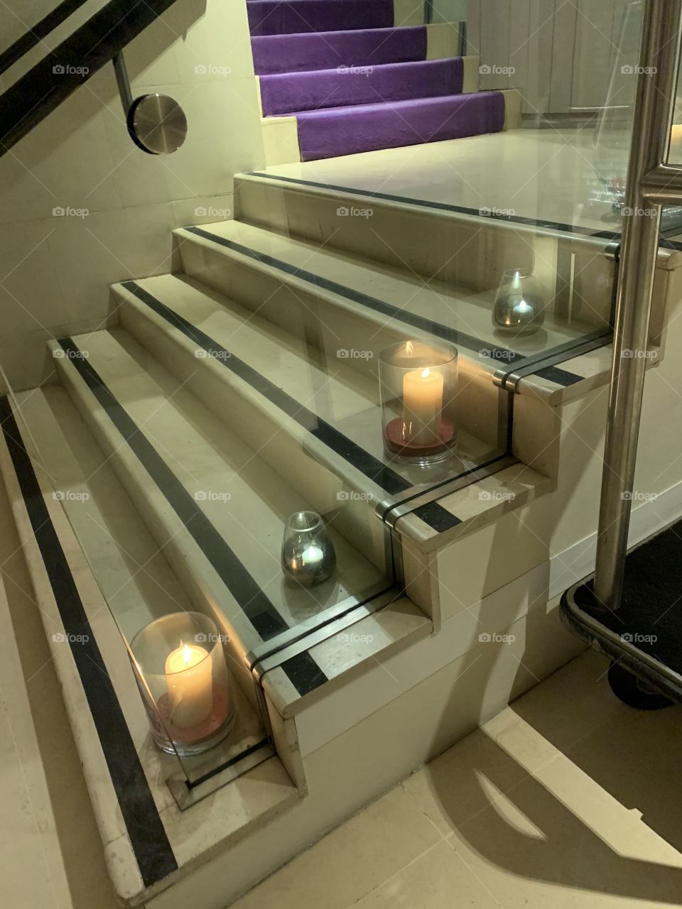 Candlelight on Stairs