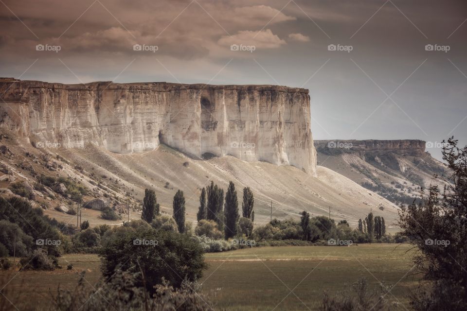 Mountain landscape at sunny day. Crimea 