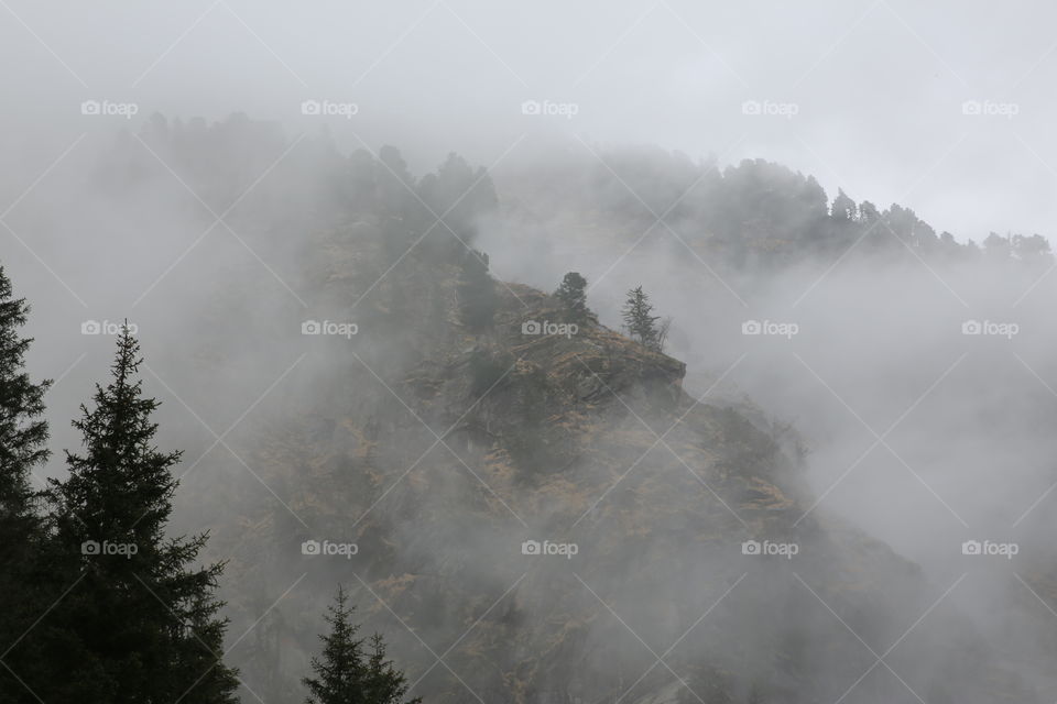 Misty mountains