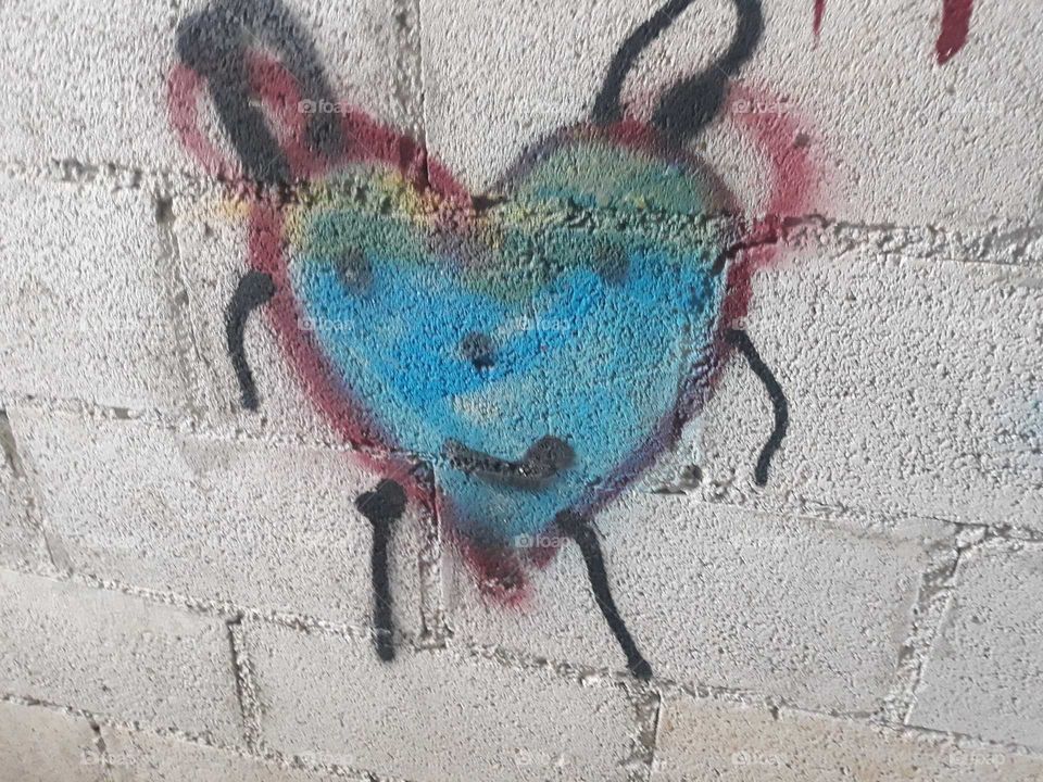 Vintage, Old, Retro, Graffiti, Wall