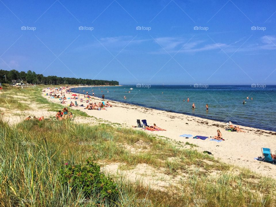 Summertime by the beach