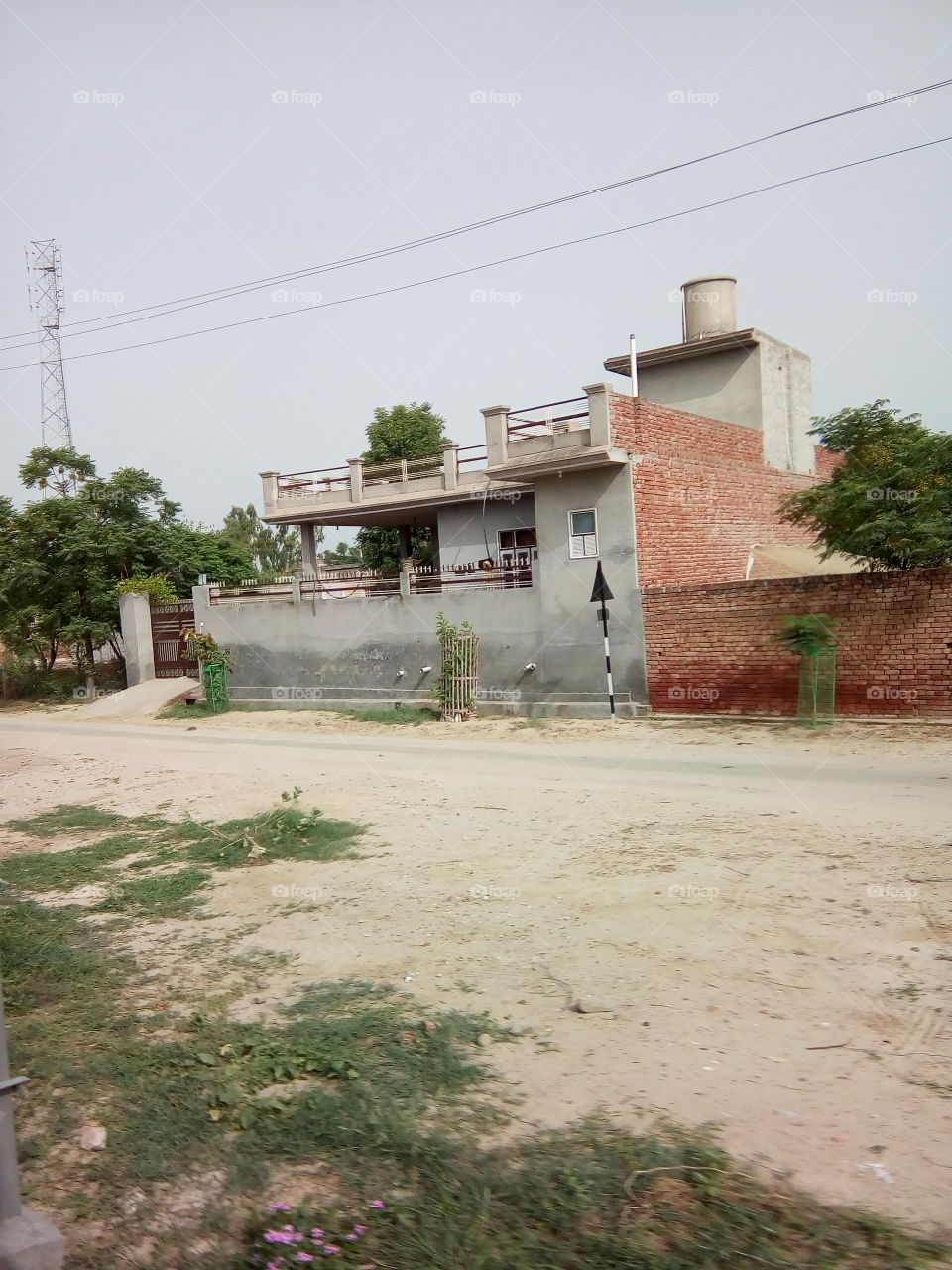 natural beautiful seen of a village in India