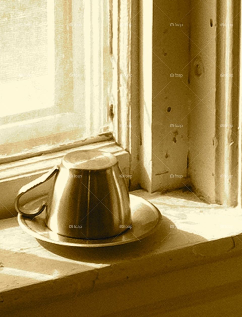 Coffee cup waiting for me