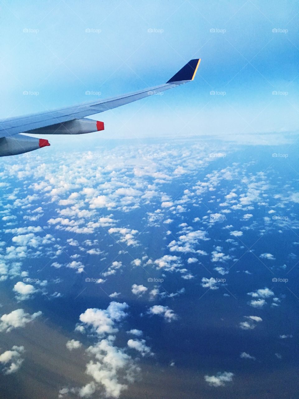 Plane ride, beautiful sky and clouds 