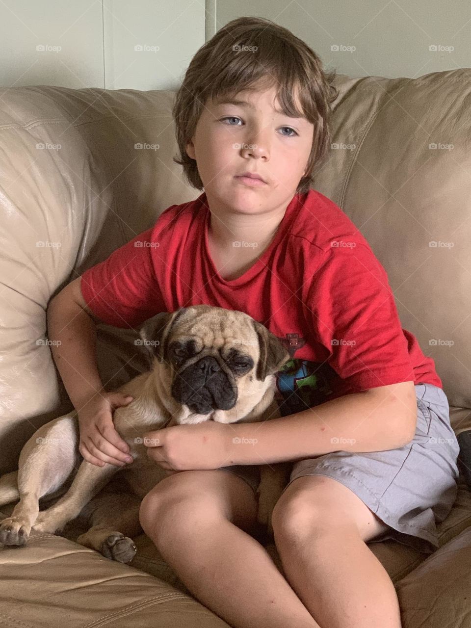 Boy and his dog 