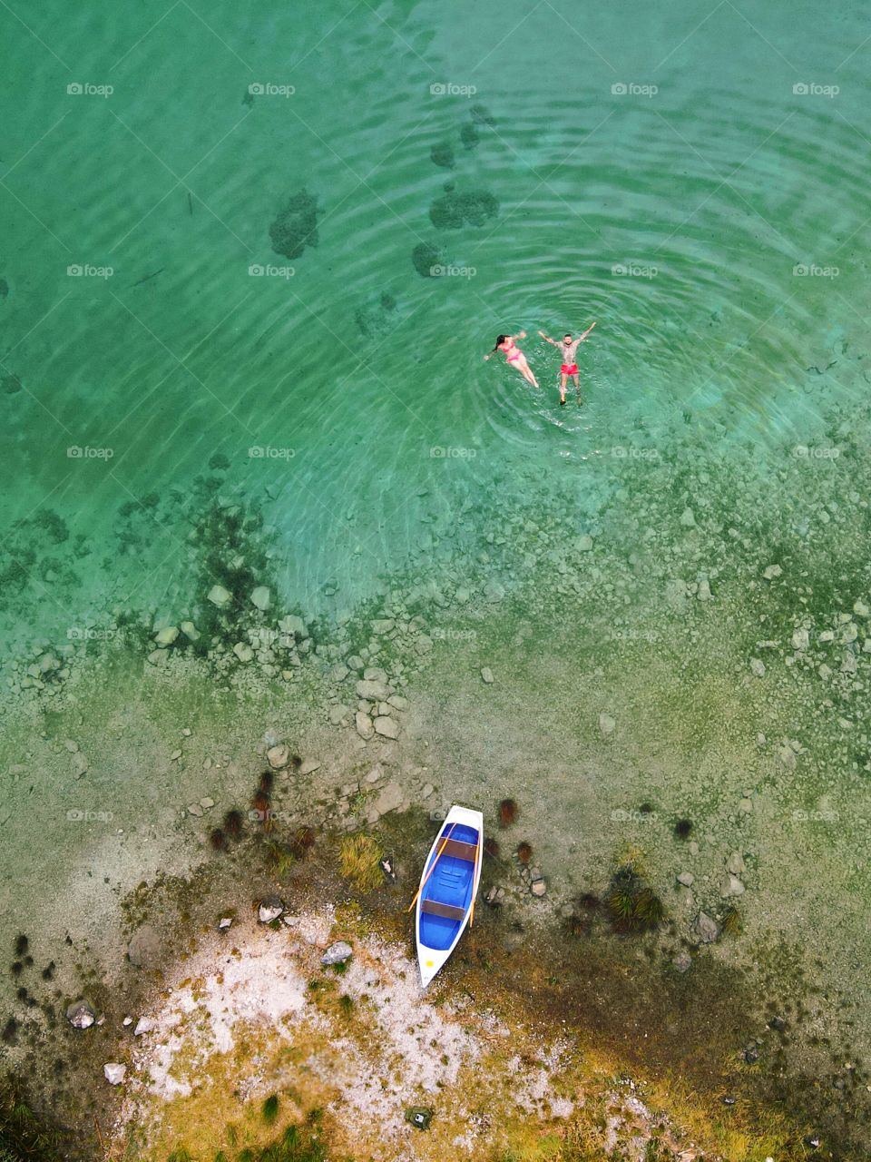 Swimming in Eibsee