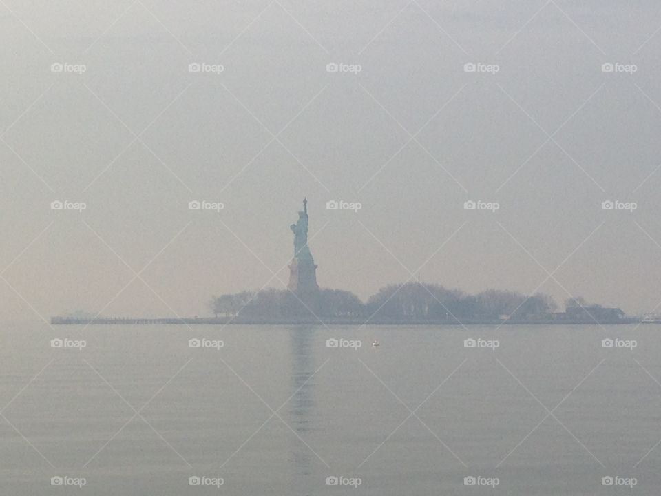 Statue of Liberty In The Fog