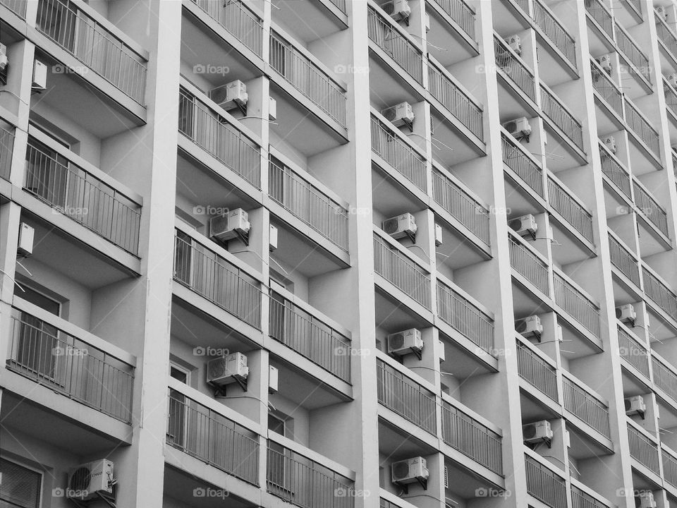 Windows of a building