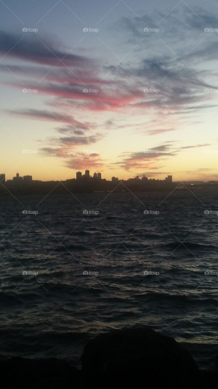 sunset in San Francisco