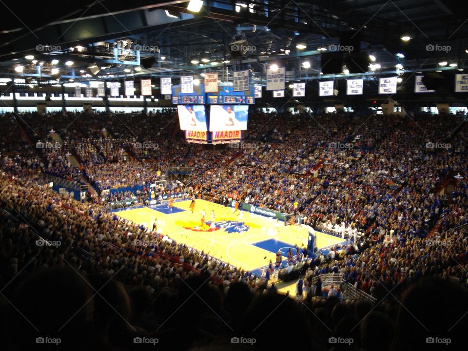 Allan Fieldhouse. In lawrence ks, go Jayhawks!