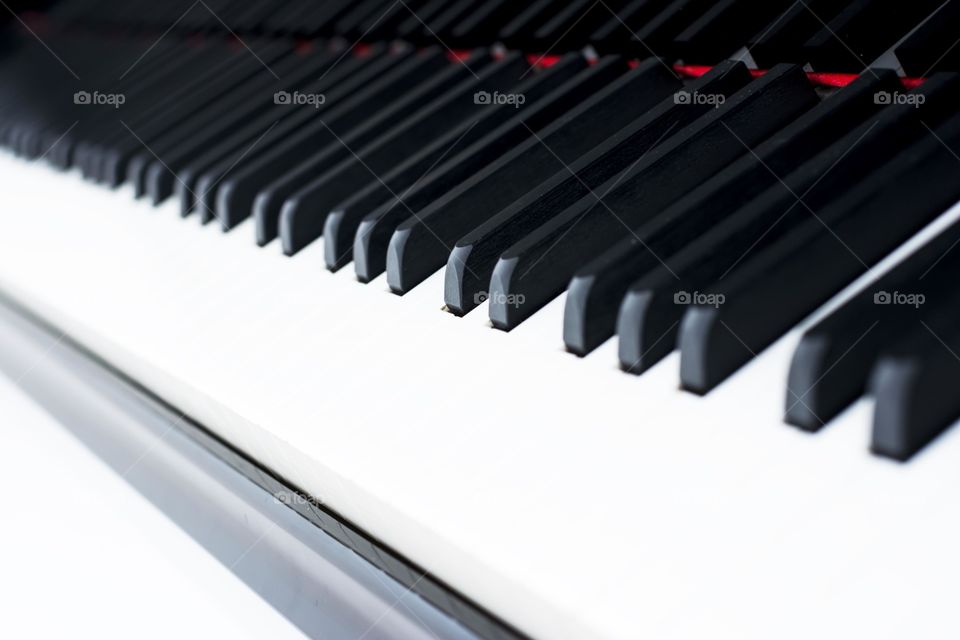 closeup of a piano keyboard. piano keyboard closeup