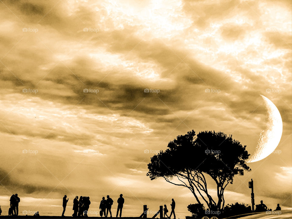 Foap Mission I Took This Picture With My IPhone! Stormy Sunset With Silhouettes Main Beach Laguna Beach California!