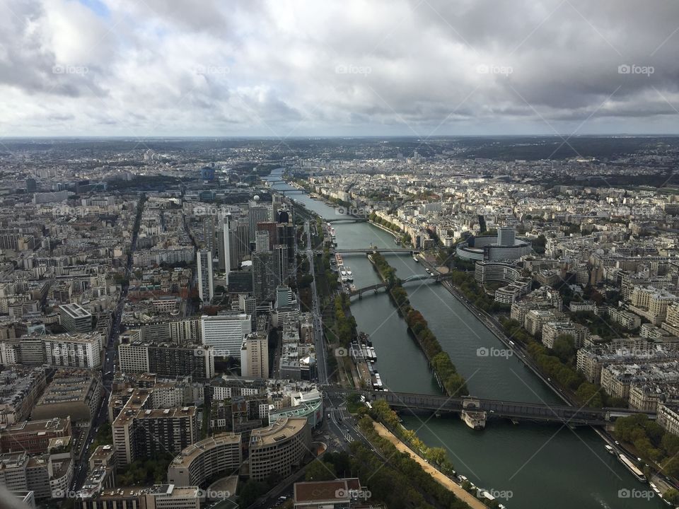 bird’s eye view of paris