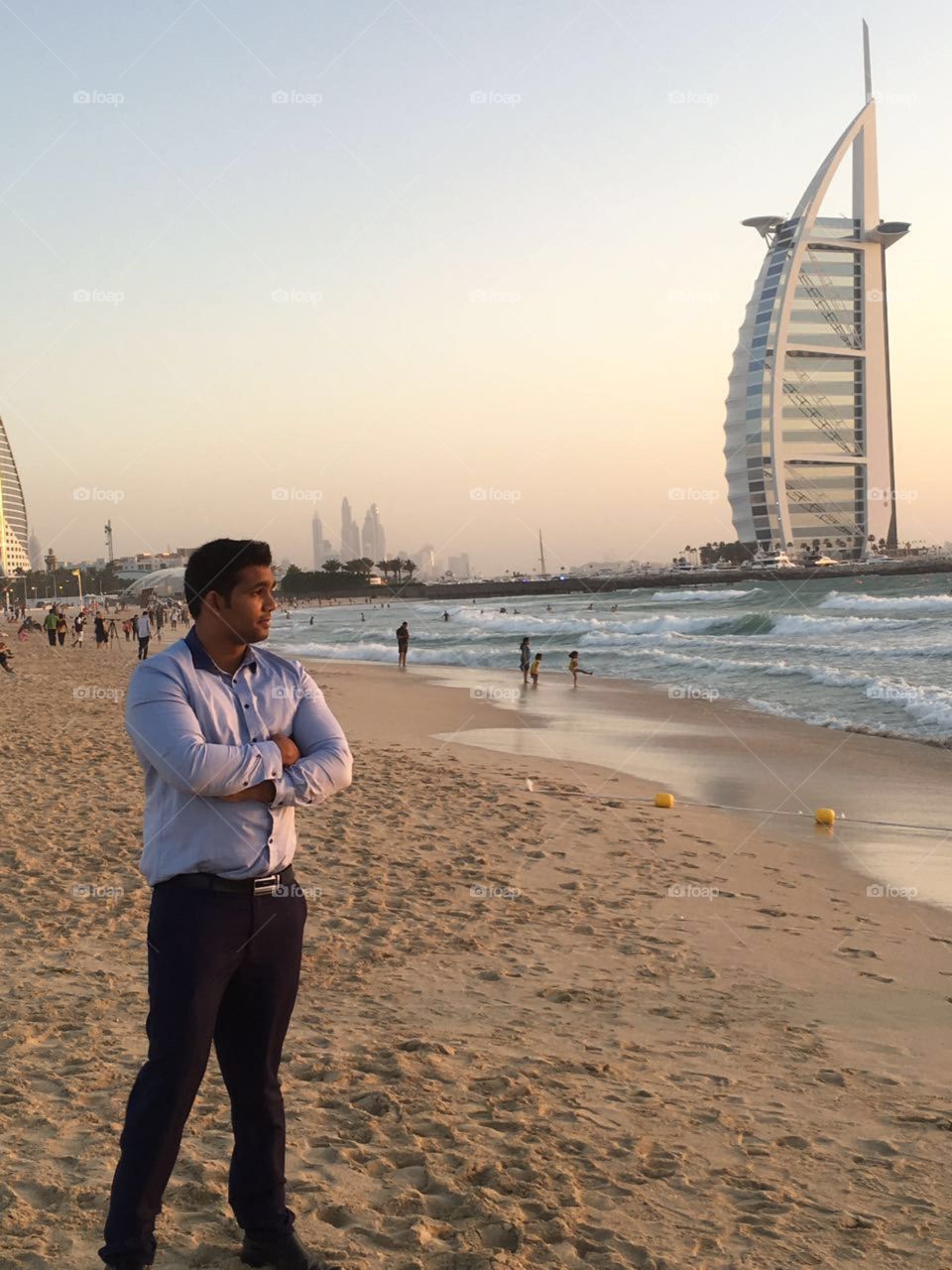 burj Al Arab sea side #awesomeweather