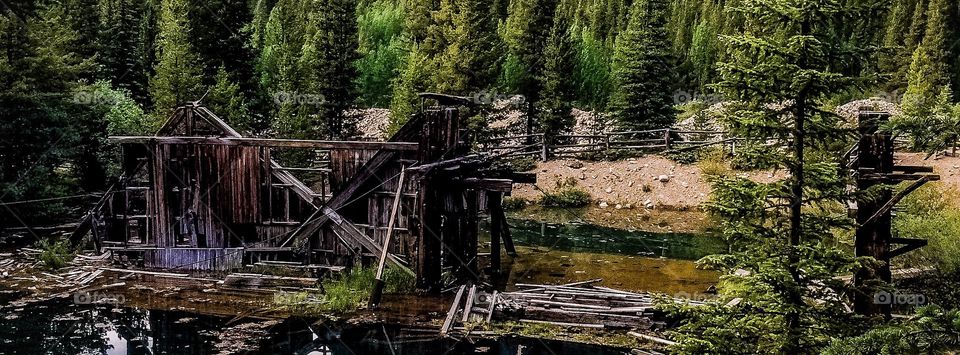 This is an old abandoned mine up in Breckinridge Colorado.
