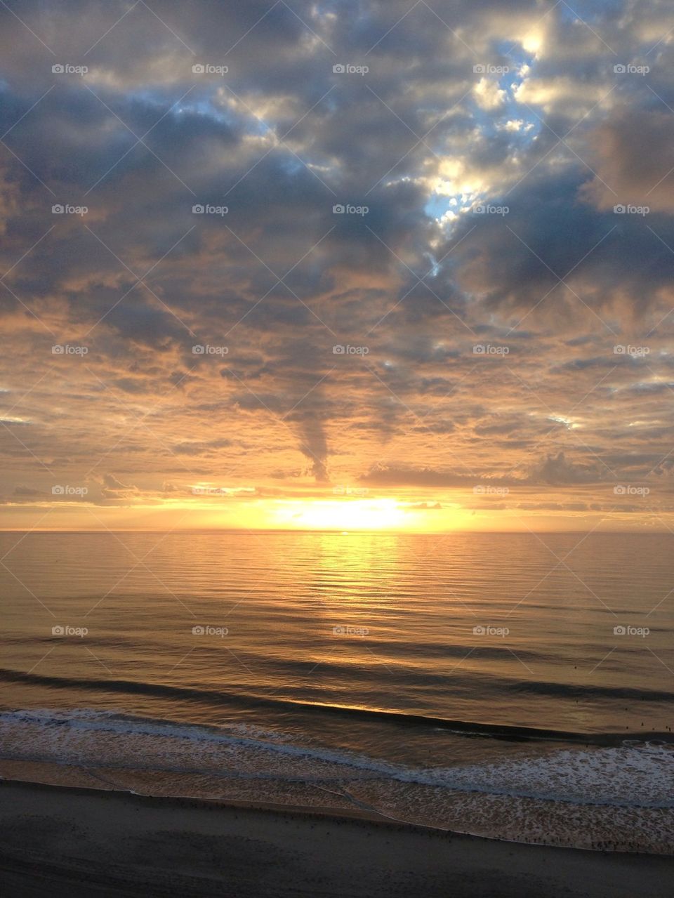 Sunrise over the Atlantic Ocean