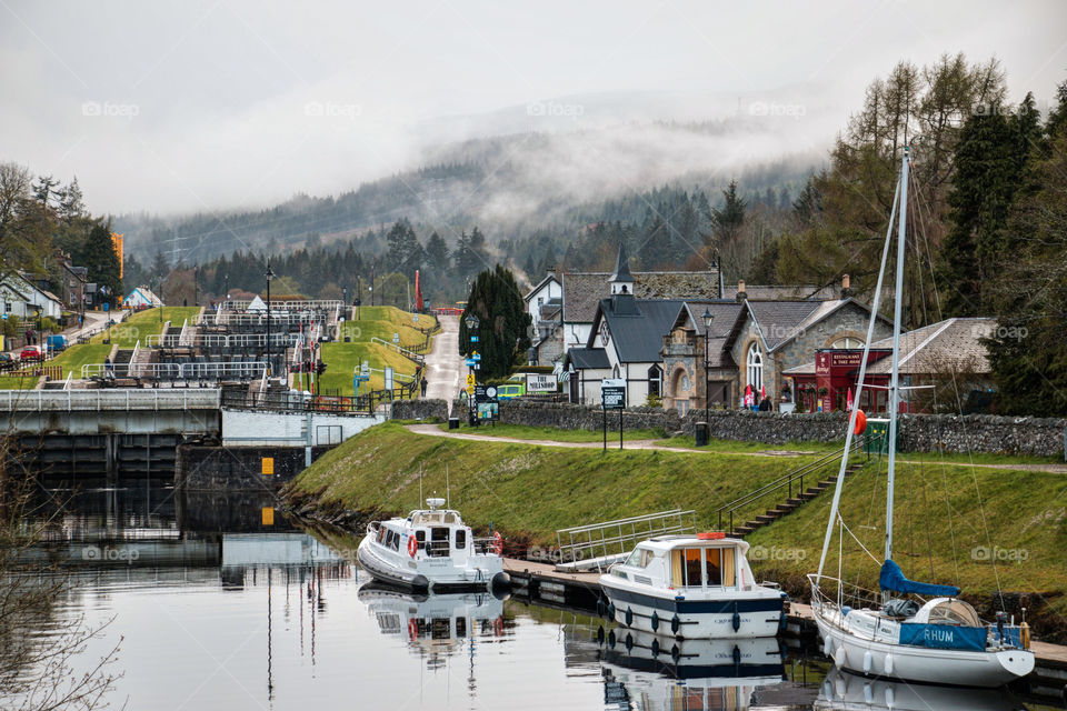 The little village on Loch Ness