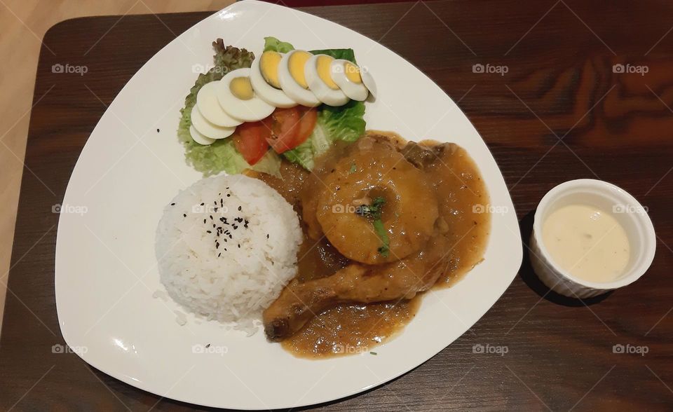 rendang curry chicken rice