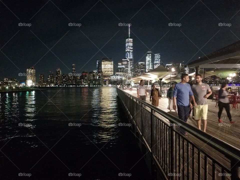 Lower Manhattan At Night