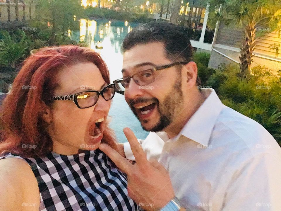 Having fun at Disney