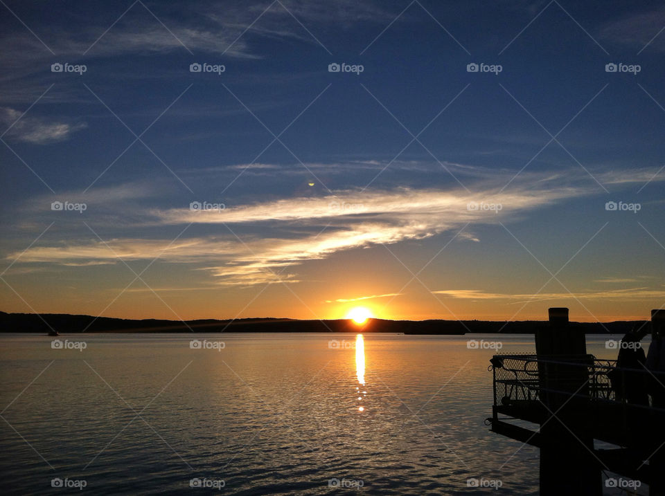 sunset ny sunrise silhouette by delvec