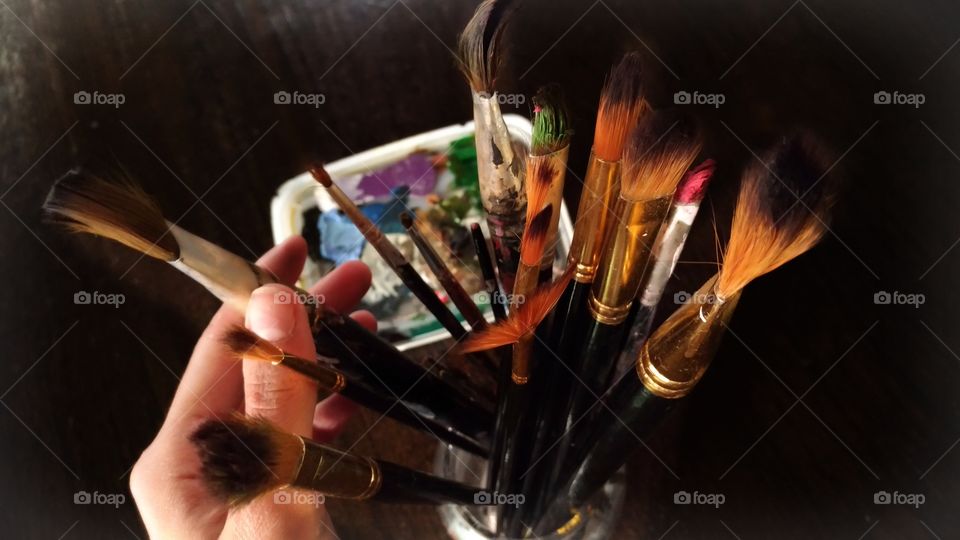 paint brushes