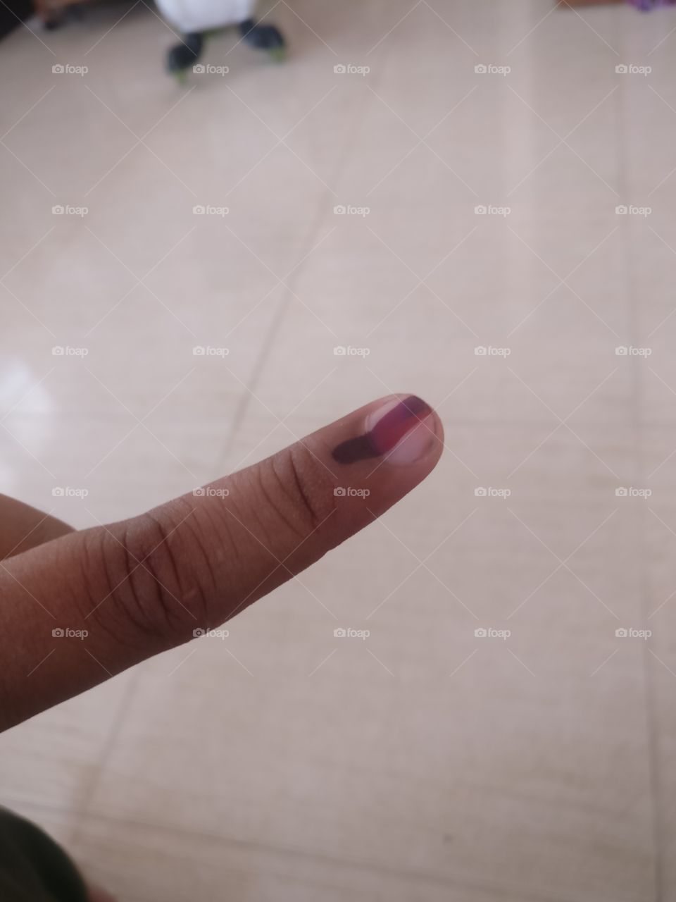 Symbol of vote, in largest democracy in the world