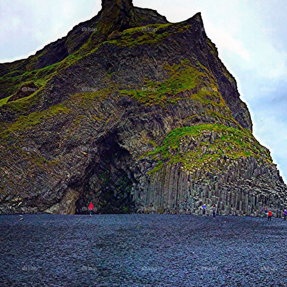 Black Sand Beach in Vik, Iceland