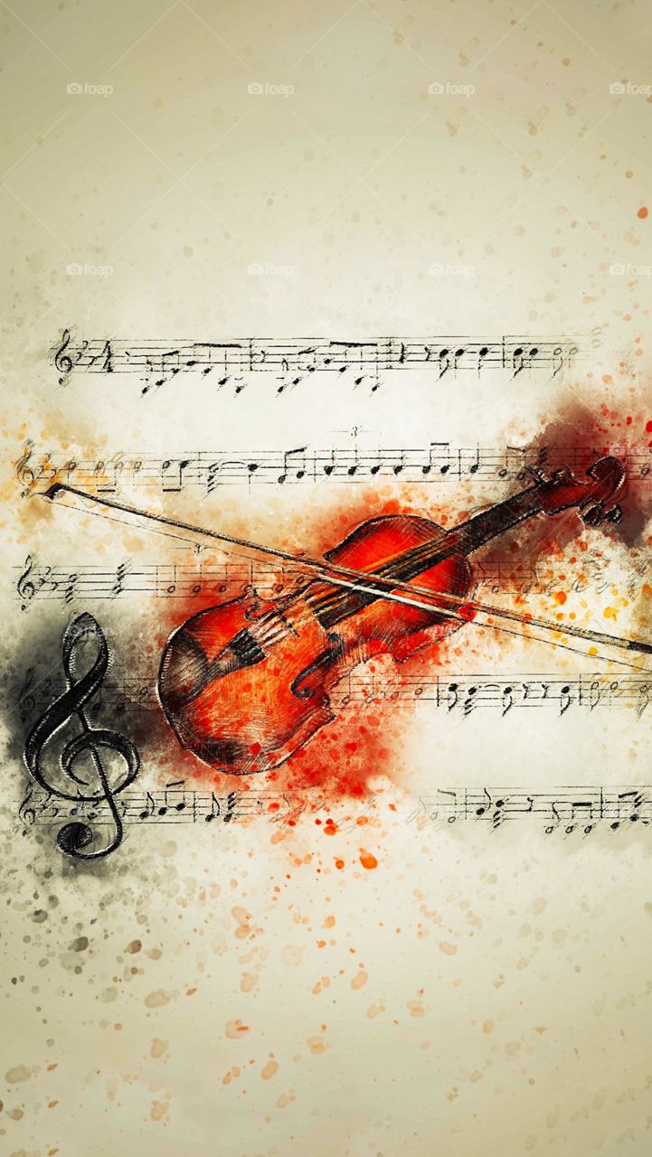 A music drawing