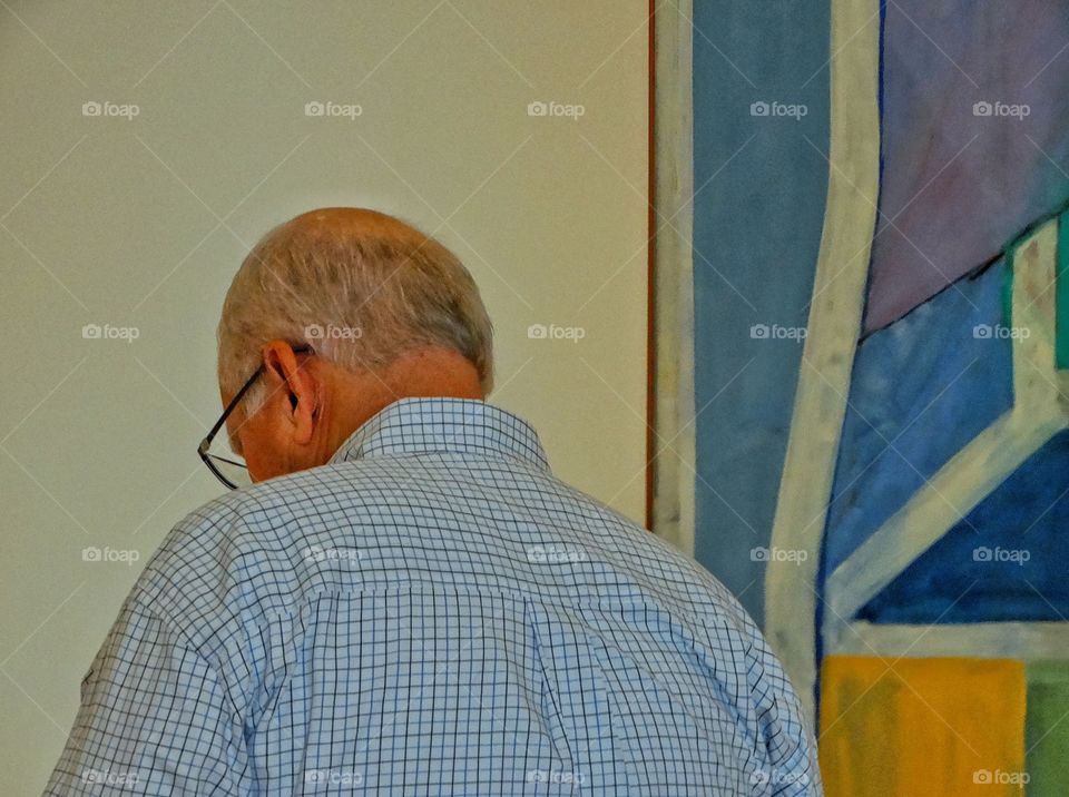 Older Man Viewed From Behind