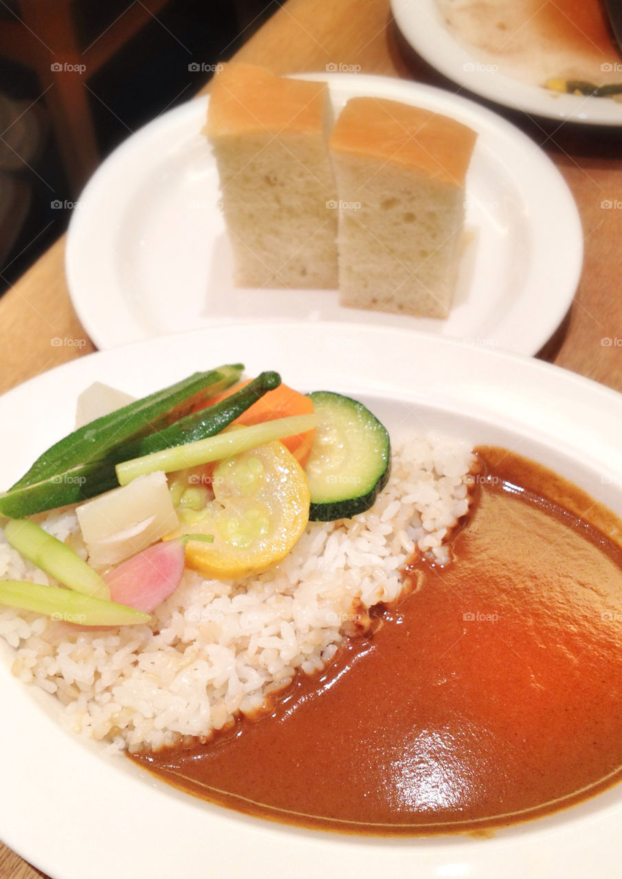 food curry lunch vegtables by tshfkym