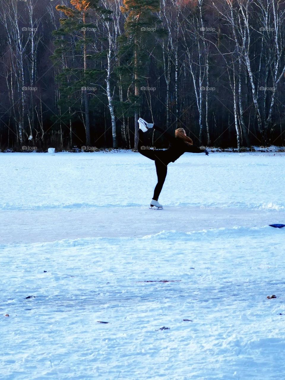 Ice skating