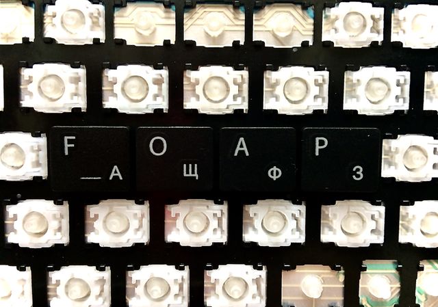 the word "foap" on a broken keyboard