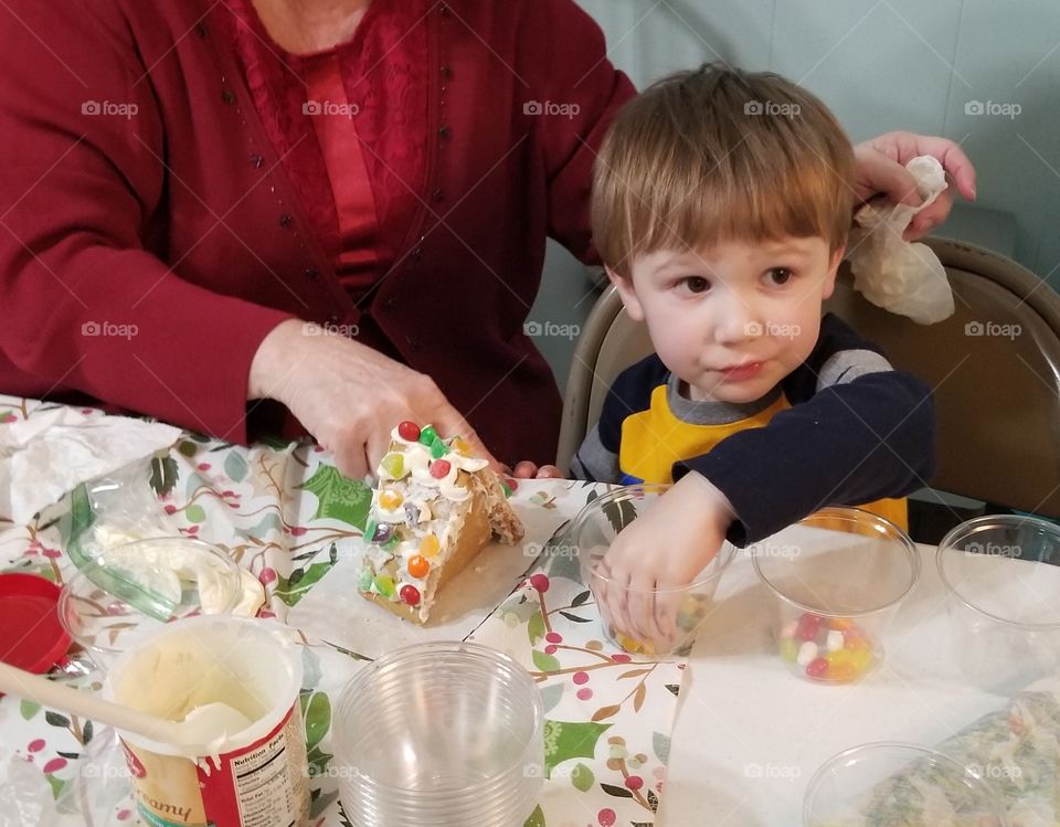 gingerbread house party