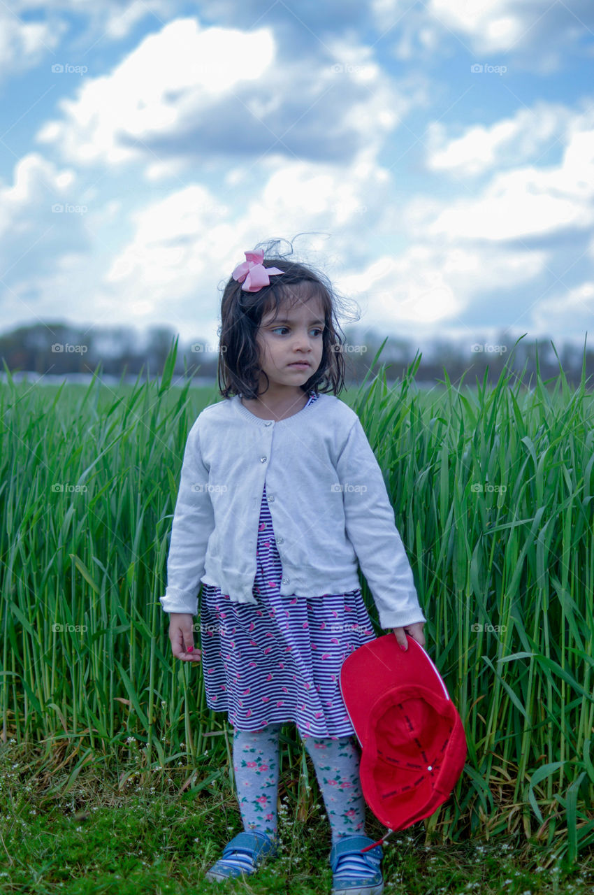 Indian toddler potrait , Indian girl , portrait 