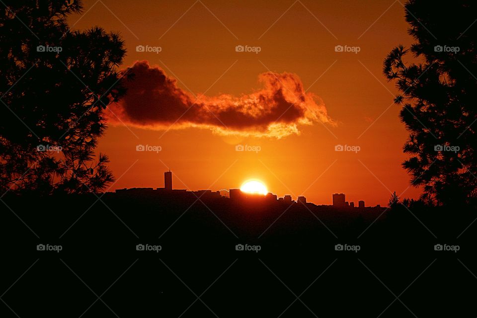 Last moment of the sunset.