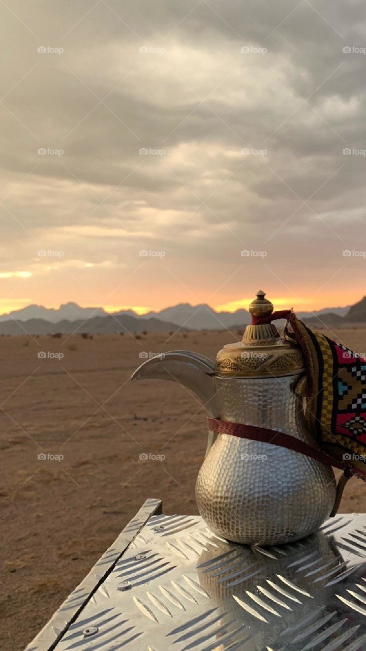tea pot in the desert