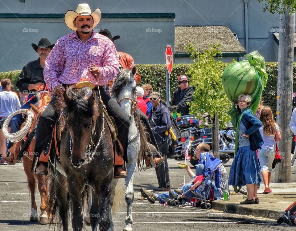 Cowboy in a Parade