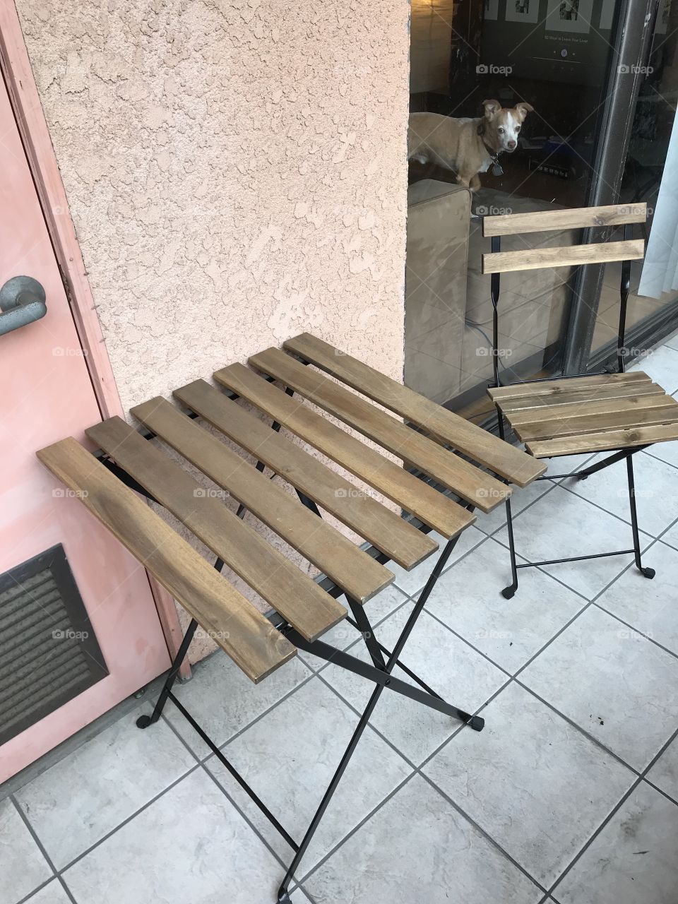 Wood patio furniture 