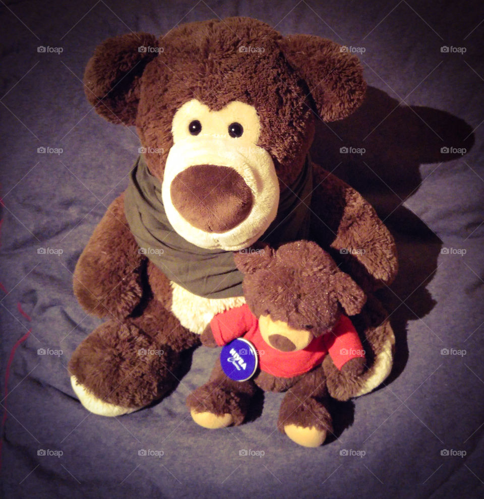 Mutter teddy mit Kind