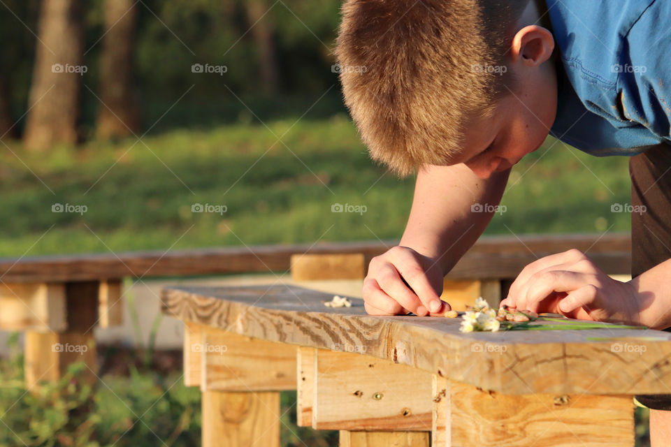 Child, Nature, Outdoors, Wood, Cute