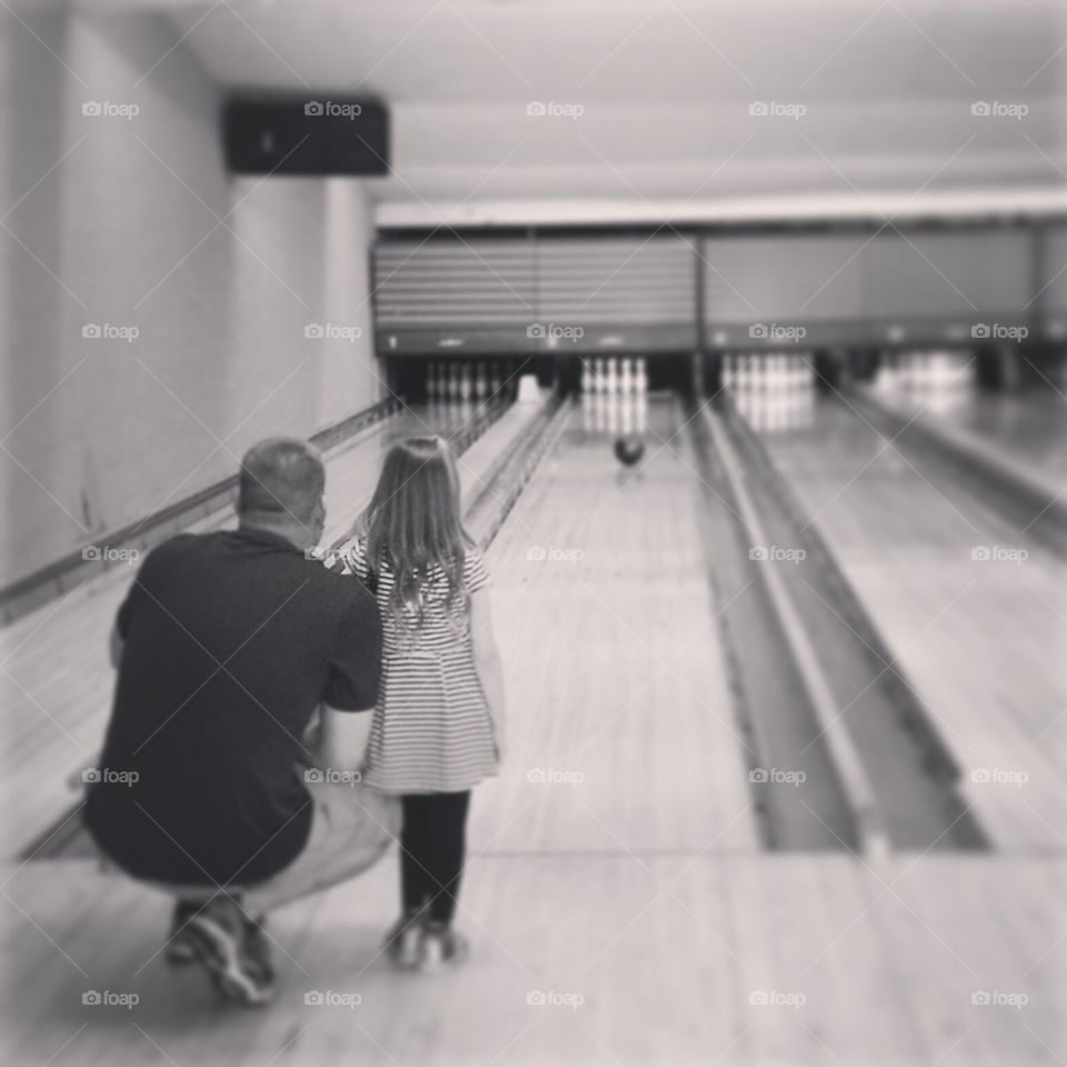 Father Daughter Bowling
