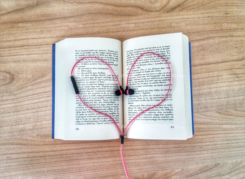 Reading and listening to music!