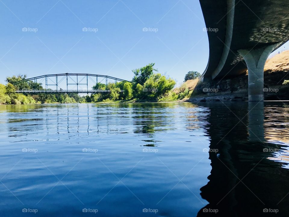 The view of other bridge under the bridge 
