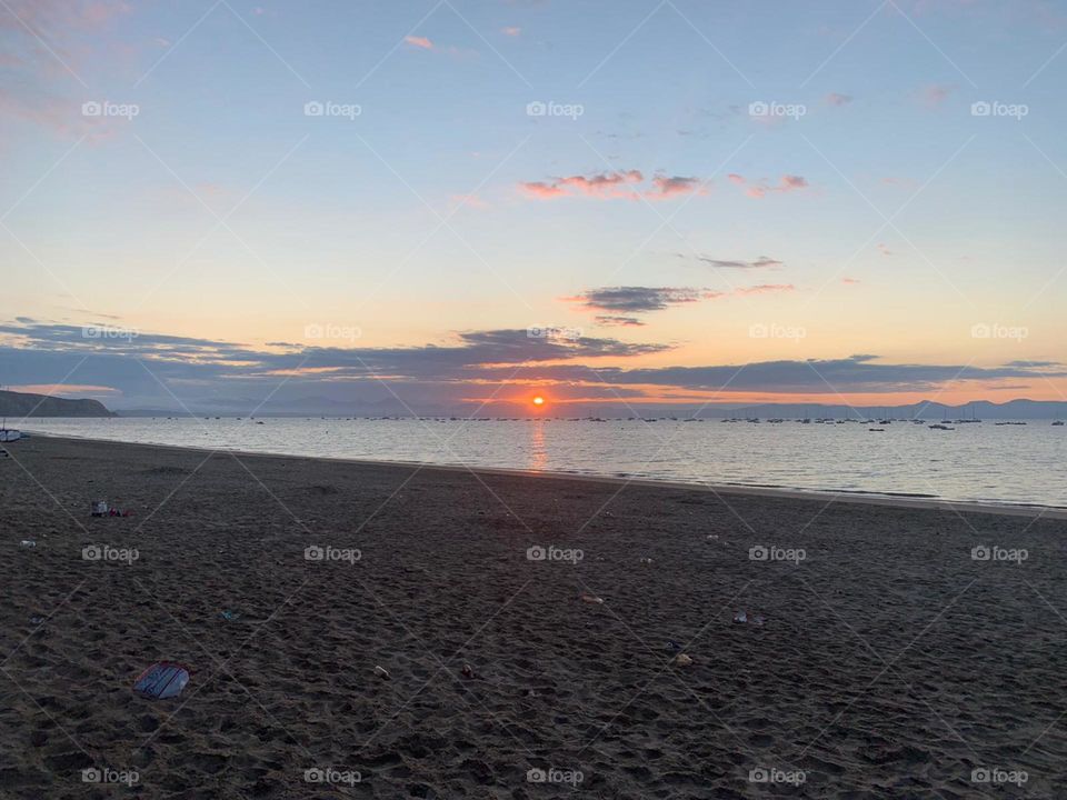 Abersoch beach sunrise