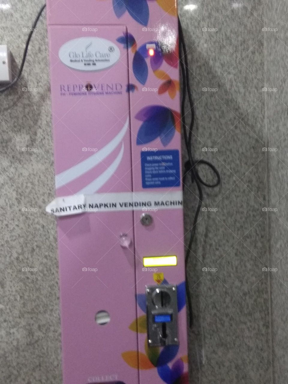 sanitary vending machine