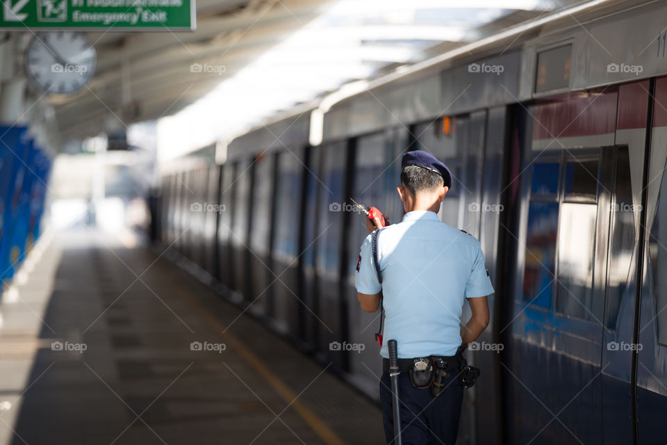 Security of the BTS public train station 