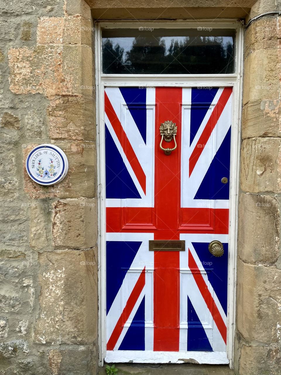 Colourful Union Jack painted front door 🇬🇧