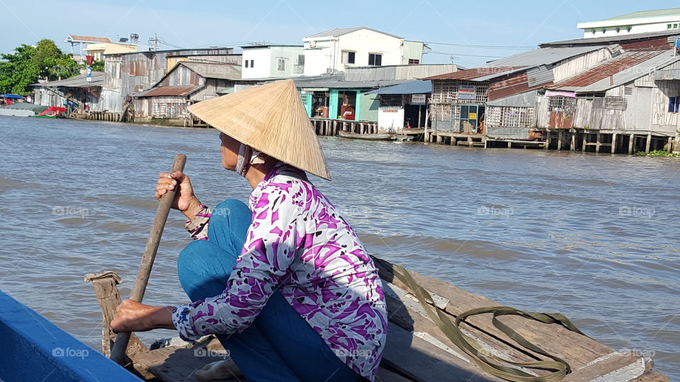 Vietnamese woman. Trip to Vietnam